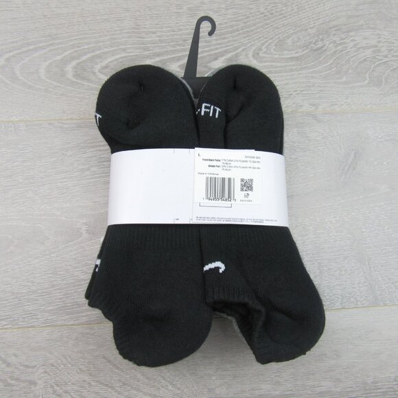 Nike Everyday Plus No Show Socks MultiColor 6 Pack Mens Size 8-12 NEW - Picture 7 of 13